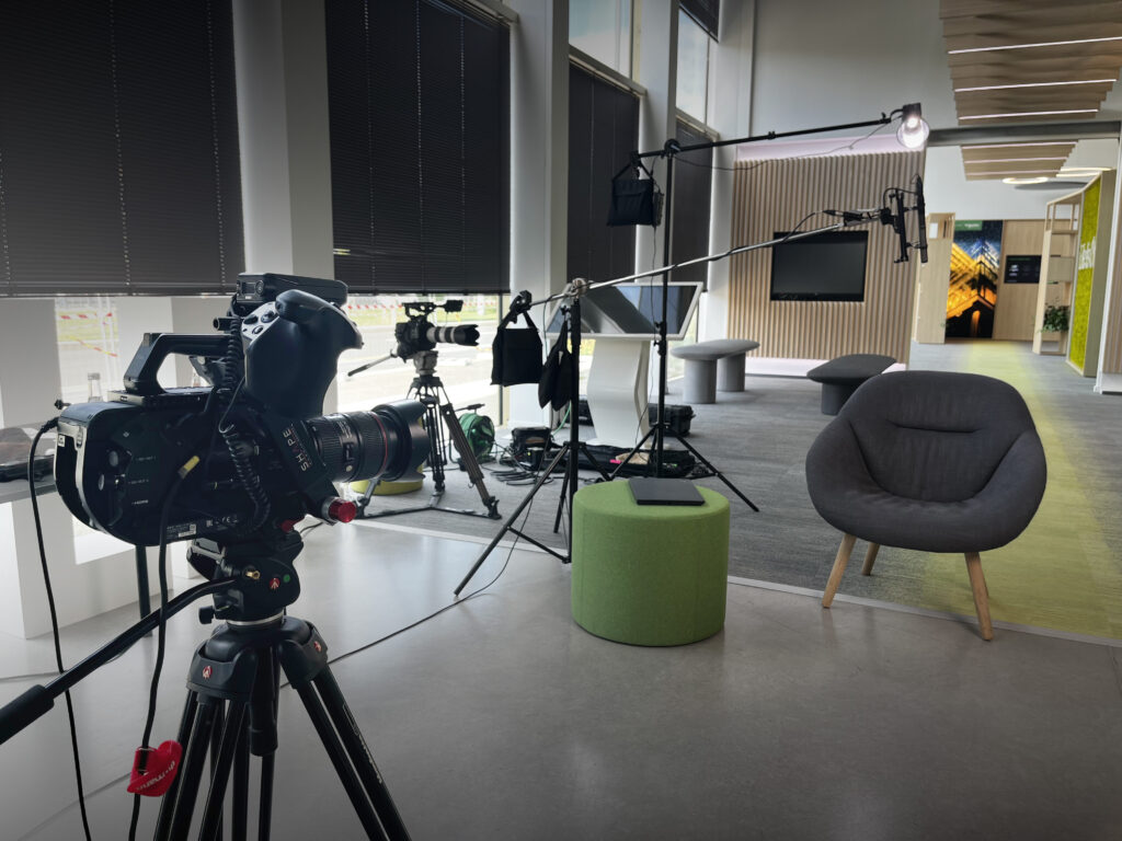 Tournage d'une vidéo entreprise (interview)